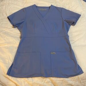 Greys Anatomy Barco Ciel Blue scrub set xs